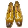 Carrucci by Maurice Style: 515-35-Camel/Red | Lace-Ups