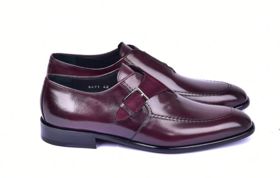 Corrente Style: 6471-Burgundy | Monkstraps