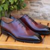 Ugo Vasare Jason Sr Burnished Calfskin Lace-Up Oxford Burgundy | Lace-Ups