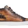 Mezlan Mezlan Etched High-Top Sneaker Cognac | Sneakers