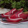 Carrucci by Maurice Style: 515-35-Burgundy | Lace-Ups