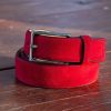 Maurice Suede Belt Ruby | Belts