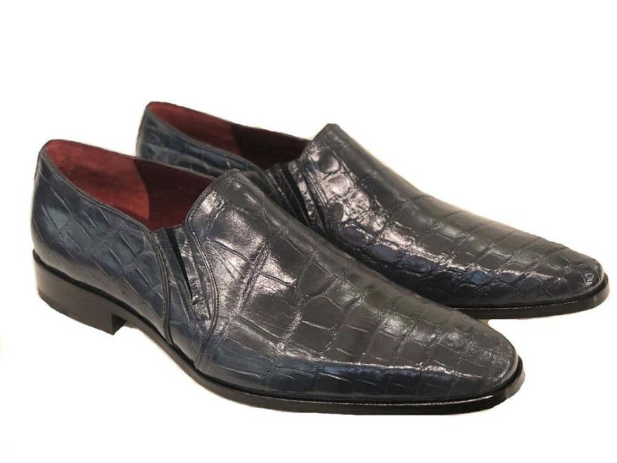 Pelle Exotics Pelle Exotics "Bellini" Alligator Loafer Grey | Exotics