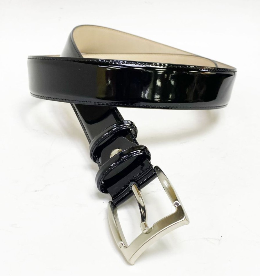 Maurice Patent Leather Belt Black | Belts