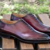 Ugo Vasare Derrick Burnished Calfskin Lace-Up Oxford Burgundy | Lace-Ups