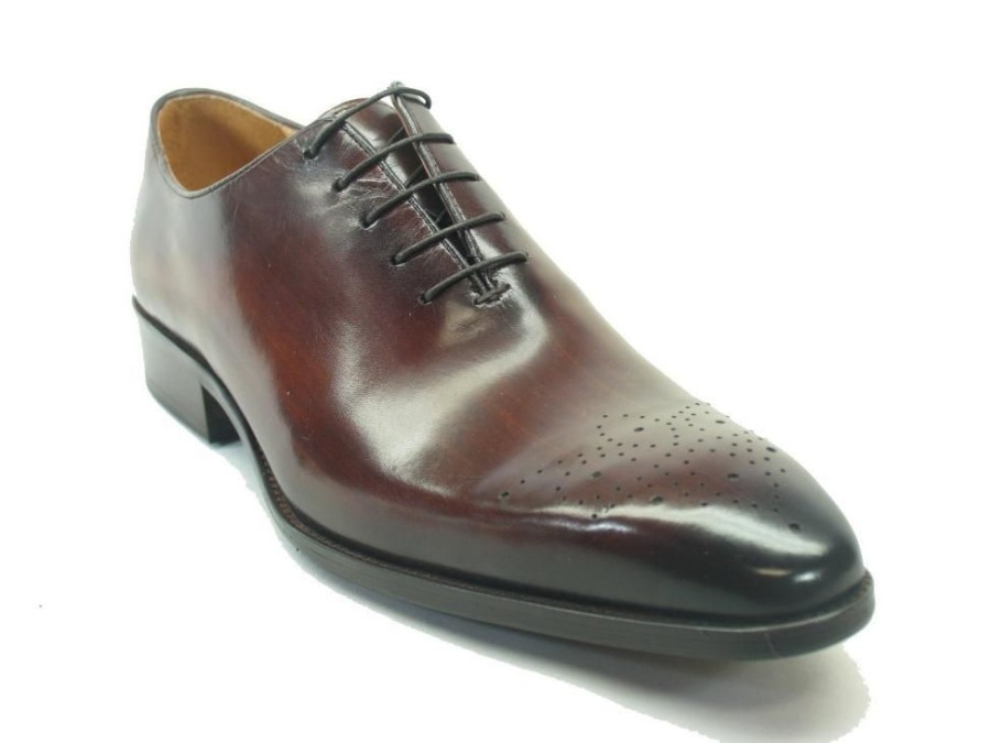 CARRUCCI Burnished Calfskin Lace-Up Oxford Chestnut | Lace-Ups