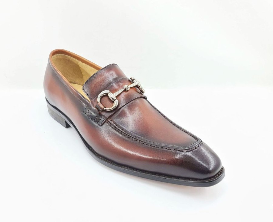 CARRUCCI Burnished Calfskin Slip-On Loafer Whiskey | Loafers