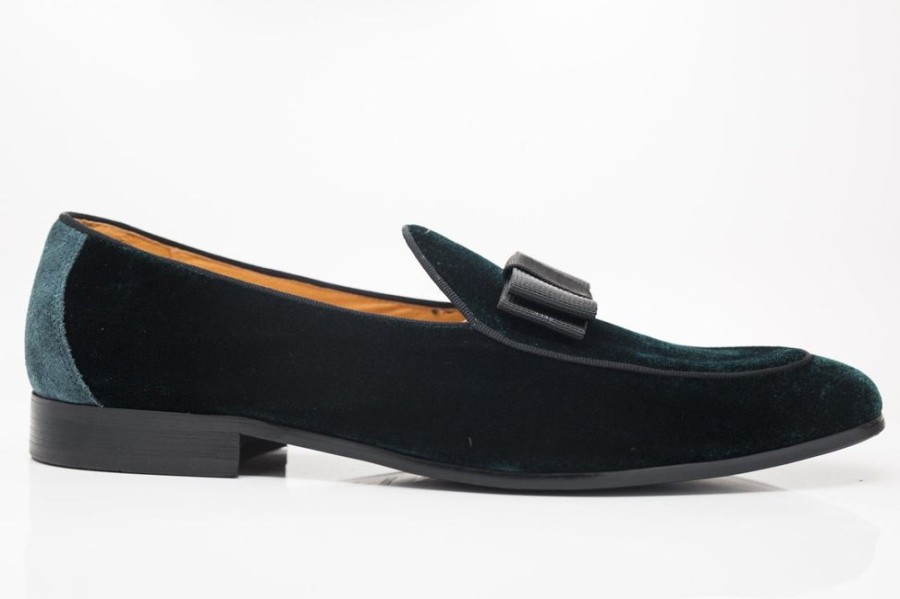 CARRUCCI Velvet Formal Loafer Green | Formal