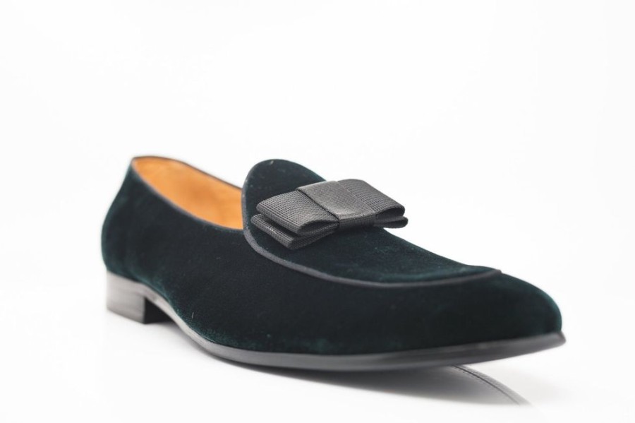 CARRUCCI Velvet Formal Loafer Green | Formal