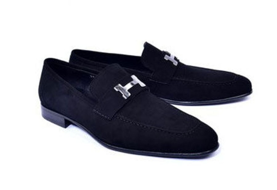 Corrente Corrente Suede Loafer Black | Suede