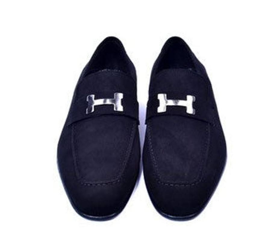 Corrente Corrente Suede Loafer Black | Suede