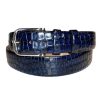 Corrente Corrente Crocodile Printed Calfskin Belt Navy | Belts