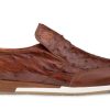 Mezlan Mezlan Ostrich Slip-On Sneaker Cognac | Sneakers