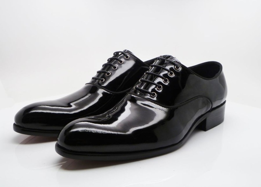 Carrucci by Maurice Patent Leather Lace-Up Oxford Black | Lace-Ups