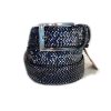 Corrente Corrente Python Printed Calfskin Belt Black | Belts