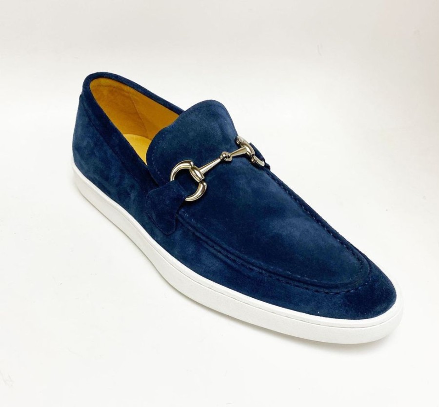 CARRUCCI BY MAURICE Suede Slip-On Horsebit Loafer Navy | Sneakers