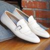 Corrente Corrente Deerskin Slip-On Loafer White | Loafers