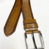 Maurice Stitched Leather Belt Tan | Belts