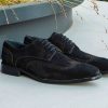 Maurice Suede Lace-Up Shoe Black | Suede