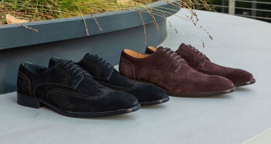 Maurice Suede Lace-Up Shoe Black | Suede