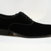 Carrucci by Maurice Velvet Lace-Up Oxford Black | Lace-Ups