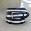 Maurice Maurice Two-Tone Leather Belt 2-Navy/White | Belts