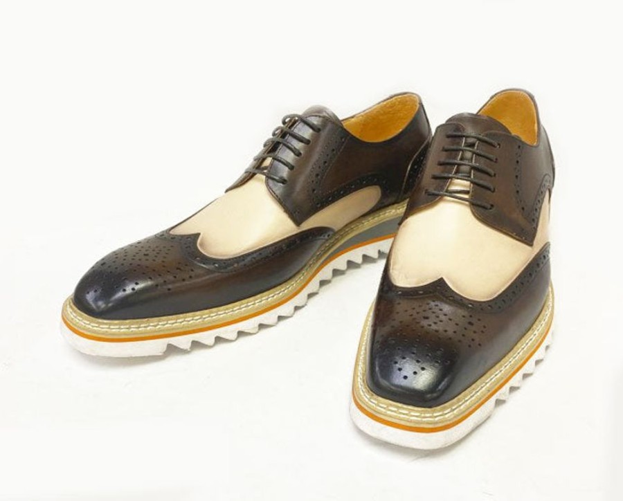 Maurice Style: 550-07T-Brown/Cream | Lace-Ups