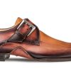 Mezlan Mezlan Patina Monkstrap Shoe Tan/Rust | Monkstraps