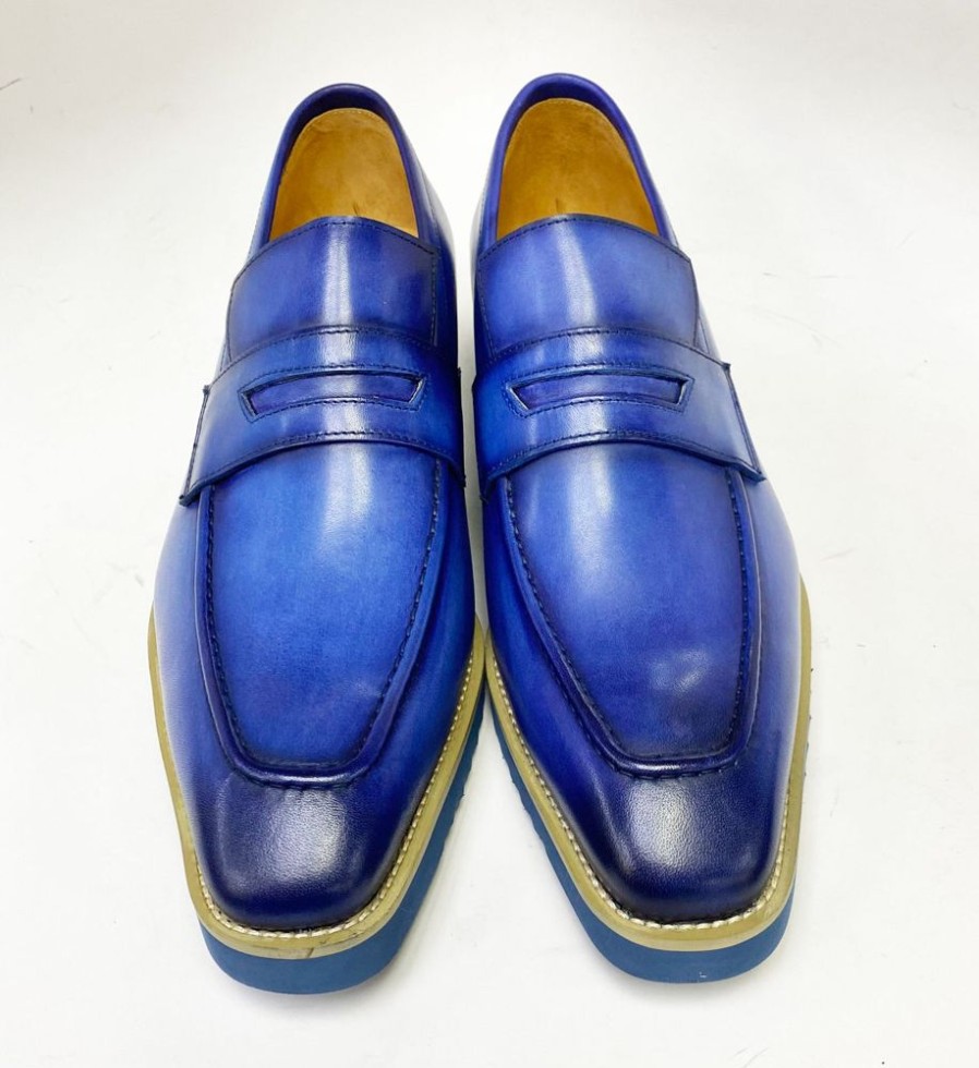 Carrucci by Maurice Style: 518-03-Blue | Loafers