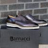 CARRUCCI Burnished Calfskin Lace-Up Shoe Grey | Lace-Ups