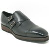 CARRUCCI Calfskin Double Monkstrap Shoe Black | Monkstraps