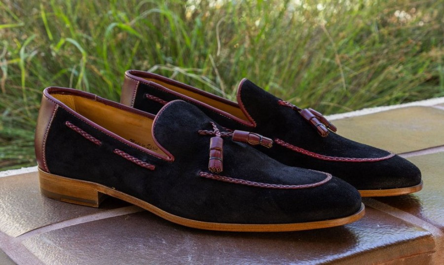 Mezlan Style: S20669-Black/Burgundy | Loafers