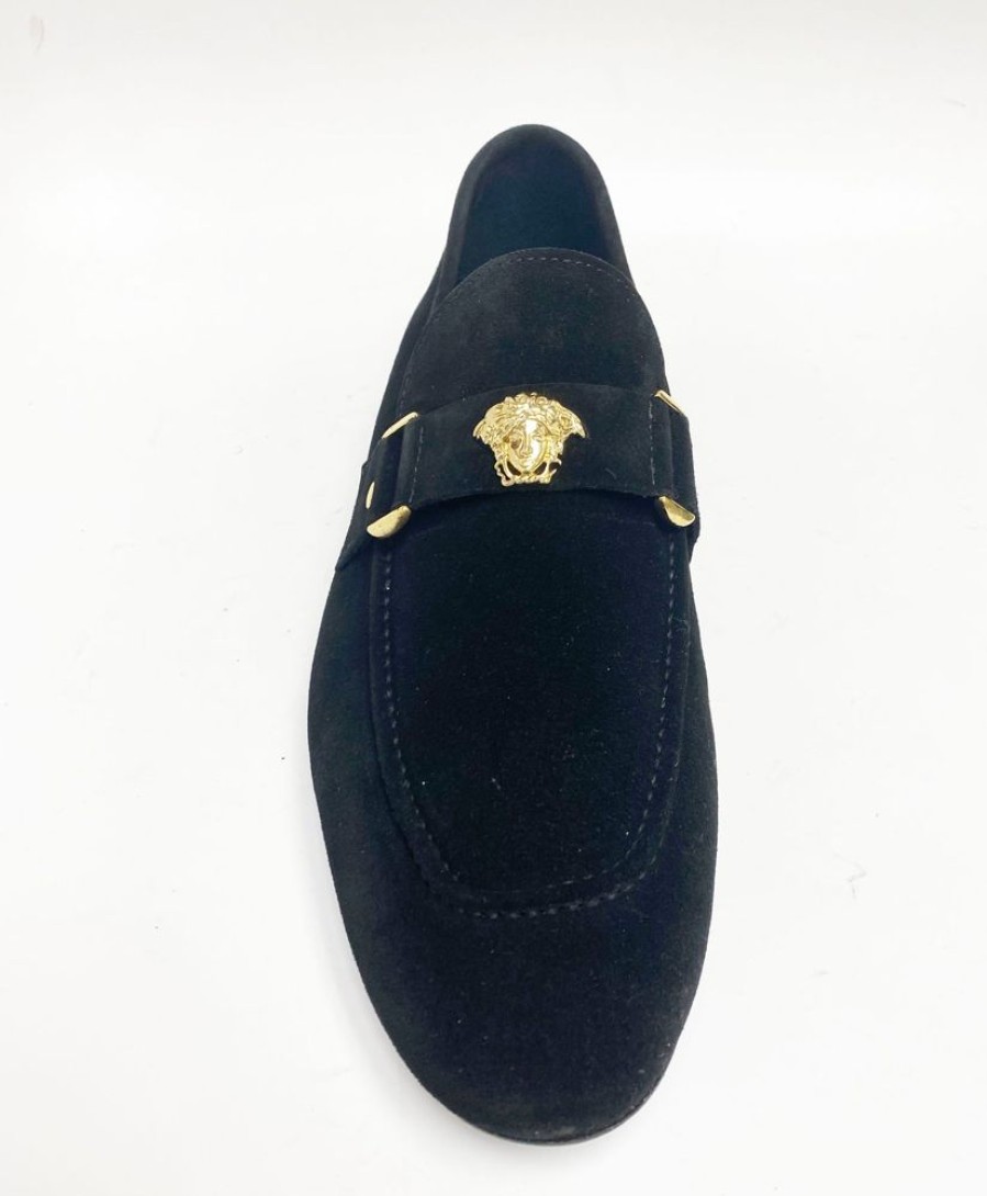 Pelle Pelle Suede Slip-On Loafer Black | Suede