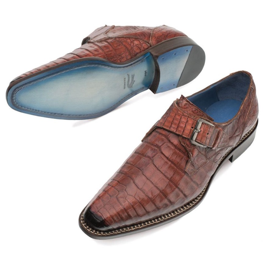 Mezlan Mezlan Magnus Crocodile Monkstrap Shoe Sport | Exotics