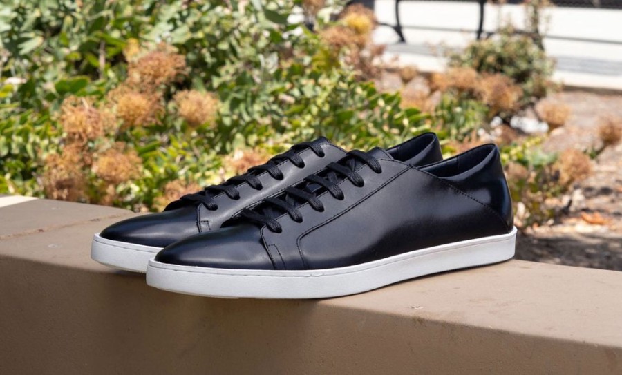 Maurice Calfskin Lace-Up Sneaker Black | Sneakers