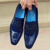 Carrucci by Maurice Style: 2240-12P-Navy | Loafers