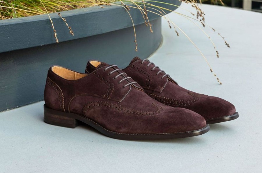 Maurice Suede Lace-Up Shoe Brown | Suede