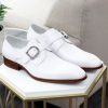 CARRUCCI Calfskin Monkstrap White | Monkstraps