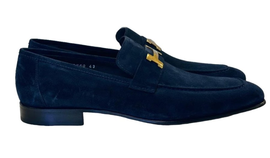 Corrente Corrente Suede Loafer Navy | Suede