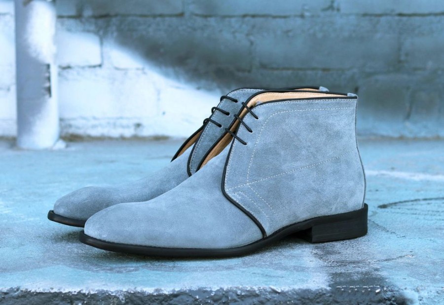 CARRUCCI Suede Chukka Boot Grey | Suede