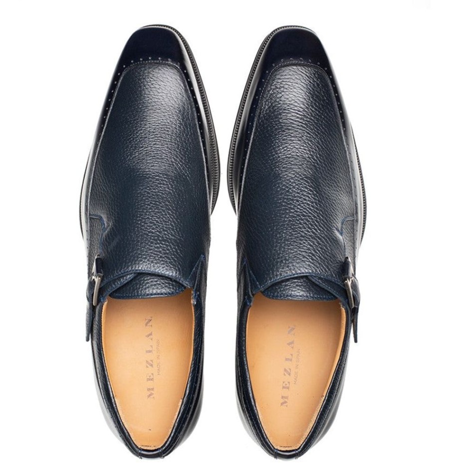 Mezlan Style: Bernardo-Blue | Monkstraps