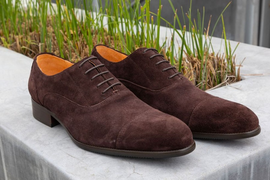 Maurice Suede Lace-Up Oxford Chocolate | Suede