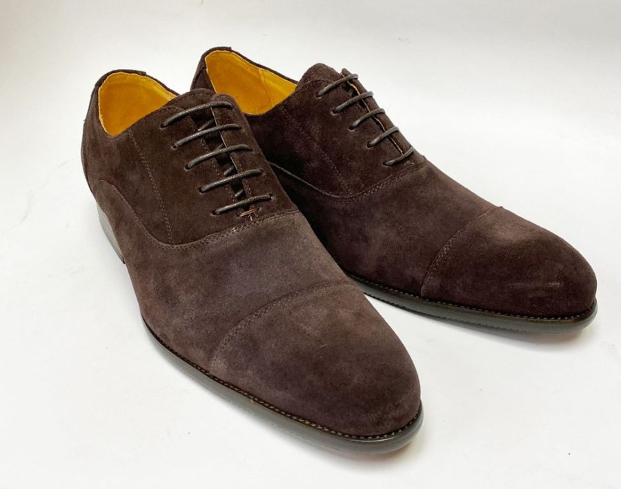 Maurice Suede Lace-Up Oxford Chocolate | Suede