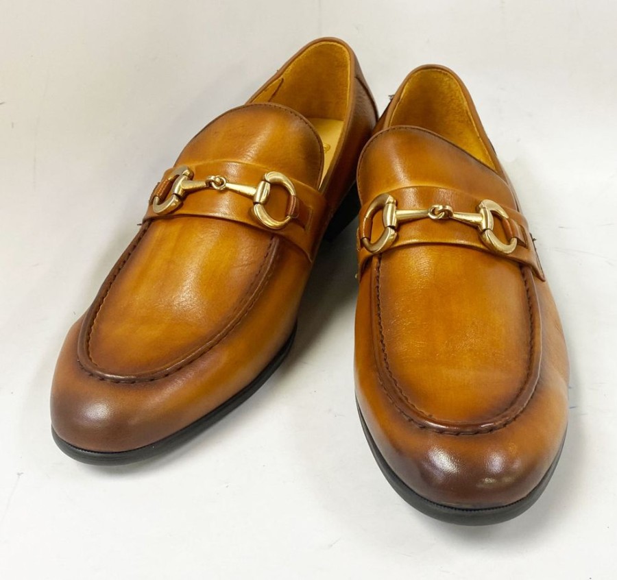 Carrucci by Maurice Style: 525-601-Cognac | Loafers