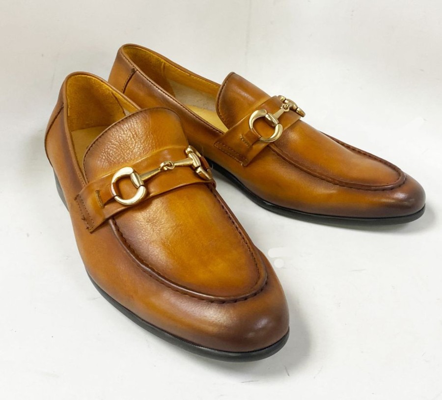 Carrucci by Maurice Style: 525-601-Cognac | Loafers