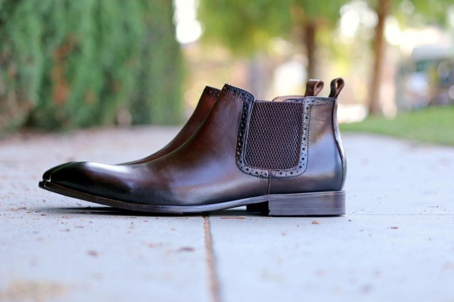 CARRUCCI Burnished Calfskin Slip-On Boot Chestnut | Boots