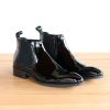 Carrucci by Maurice Shiny Calfskin Slip-On Boot Black | Boots