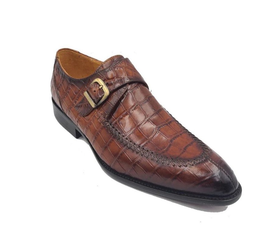 CARRUCCI Style: 479-13-Whiskey | Monkstraps