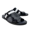 Corrente Corrente Perforated Calfskin Sandal Navy | Sandals