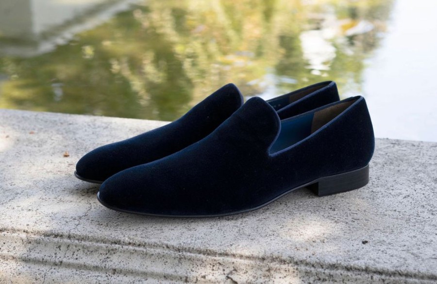 Jean Pierre Jean Pierre Velvet Venetian Loafer Black | Formal